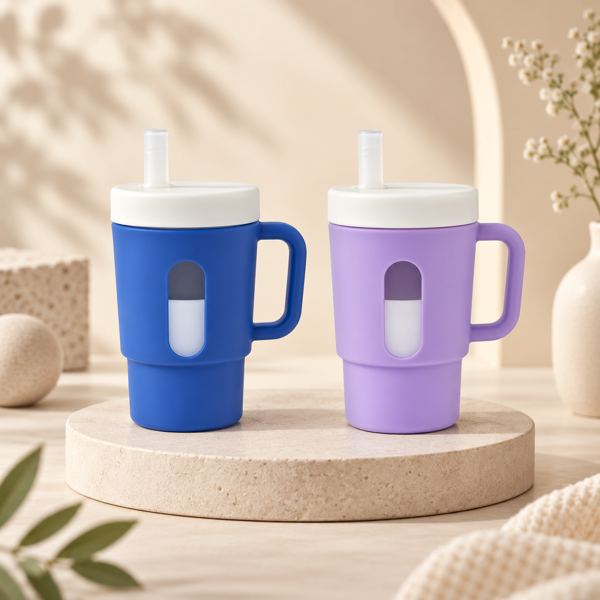 Dwellensa Silicone Sippy Cup Set