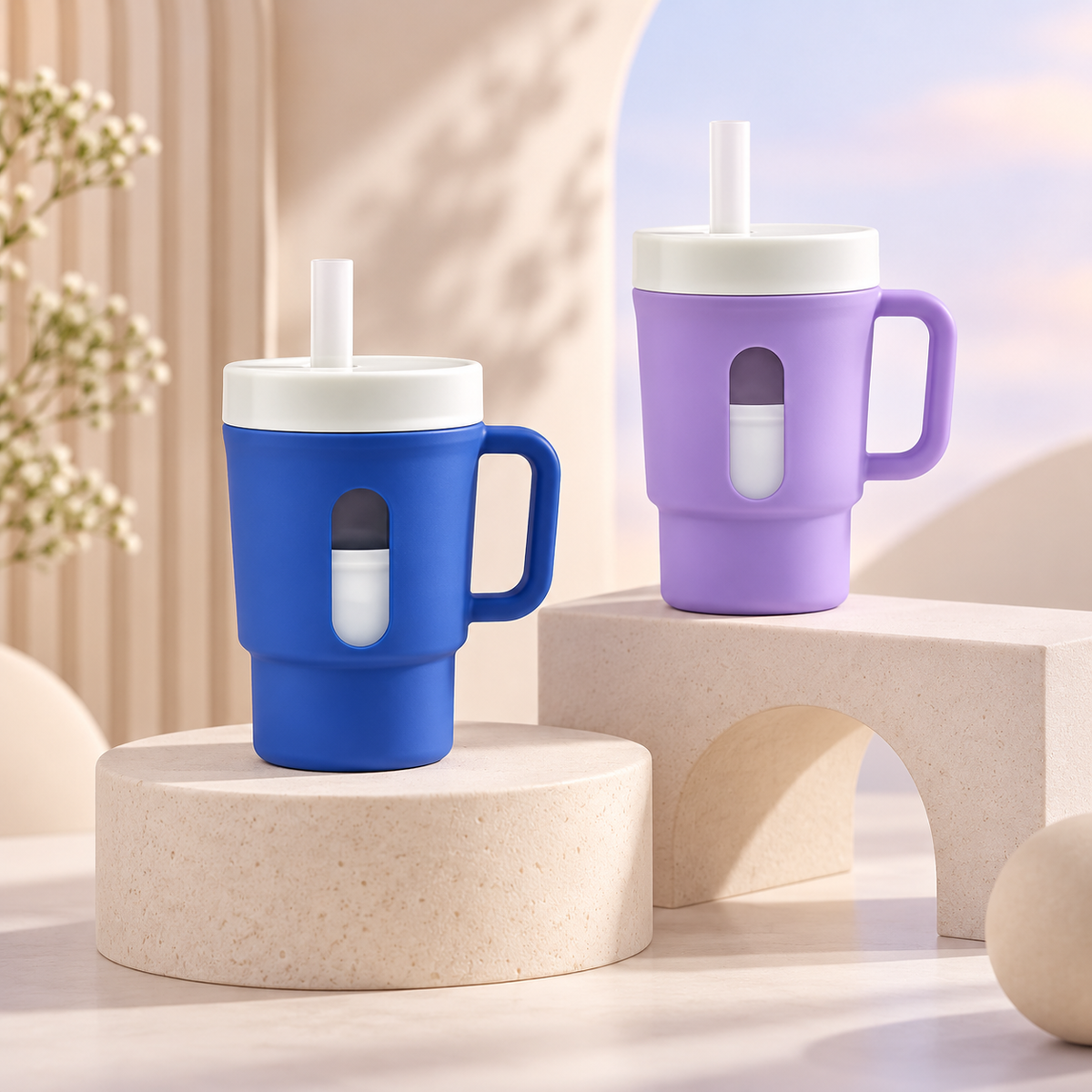 Dwellensa Silicone Sippy Cup Set
