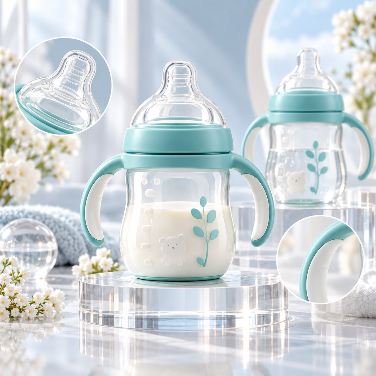 Dwellensa Squeeze Sip Straw Cups